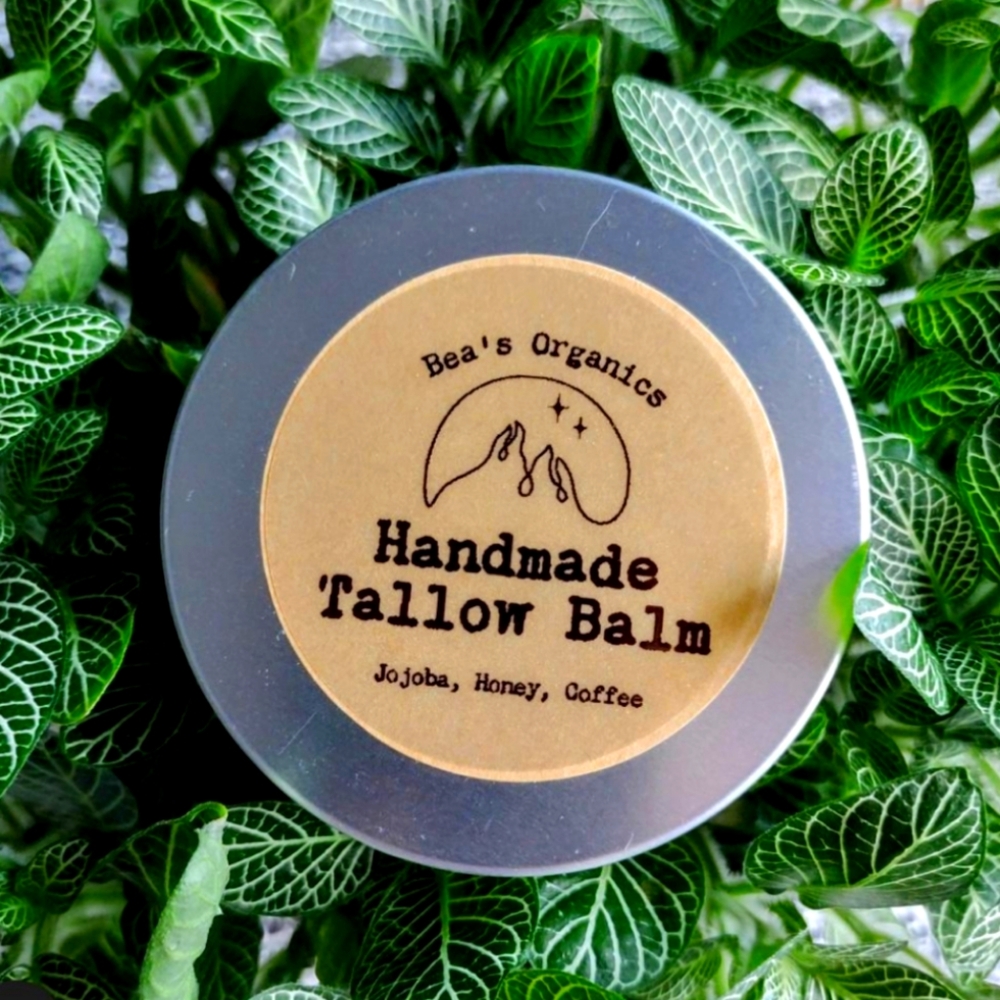 Tallow Honey Body Balm with jojoba oil, honey and coffee 8oz 100% Orga…